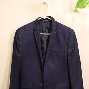Mens - H&M Navy Blazer Skinny Fit (not padded)